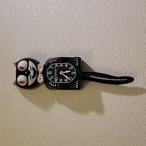 Jeweled Classic Black Kit-Cat Klock clock SUPER RARE Vintage